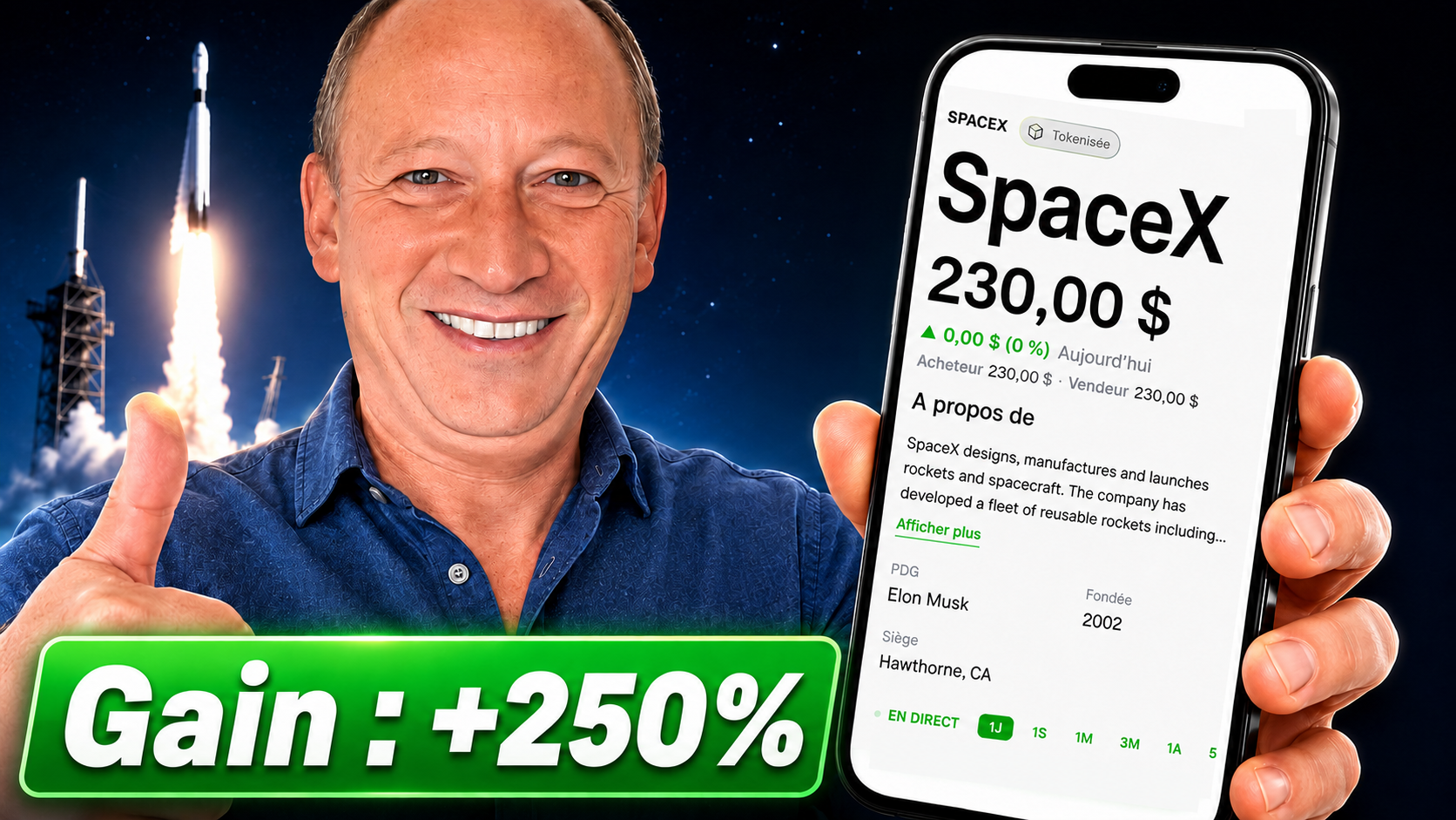 Pourquoi j'ai acheté des actions SpaceX ?